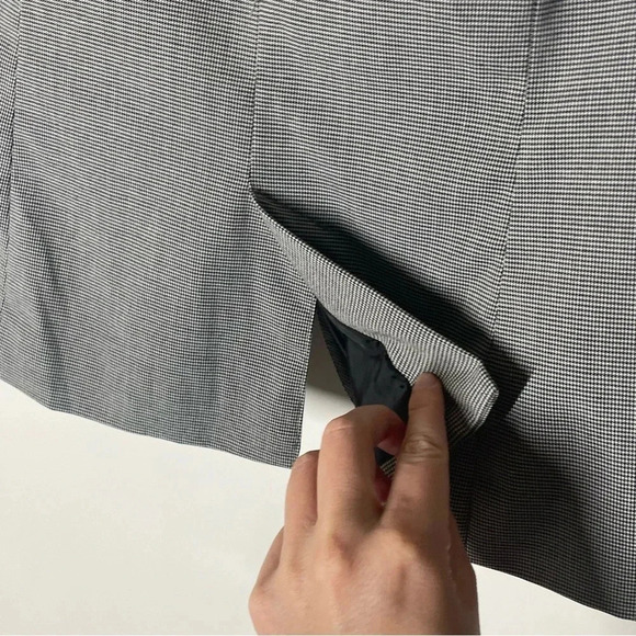 Zara Houndstooth Button Front Blazer Size 2 - Picture 7 of 10